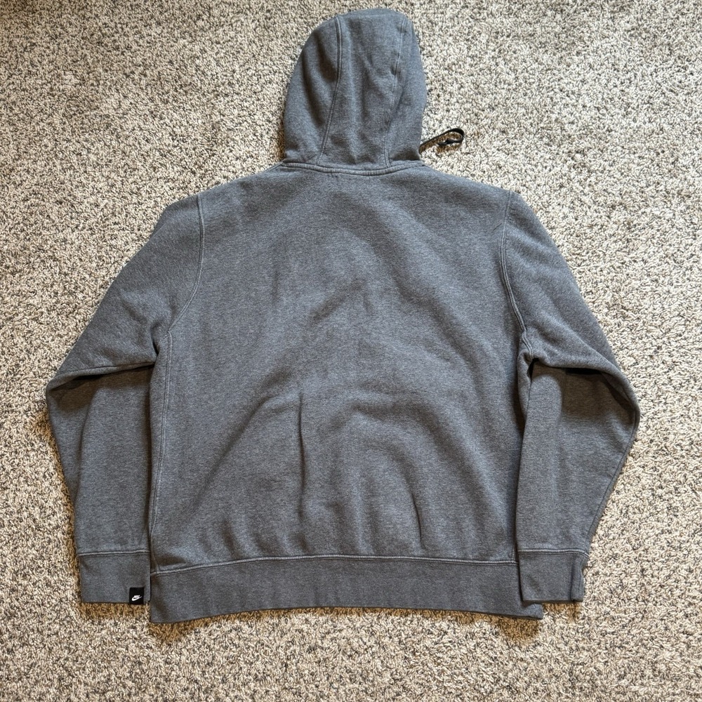 Nike Just Do It Multicolor Logo Men's Hoodie Sweatshirt Size XLarge Grey Gray - Picture 4 of 7